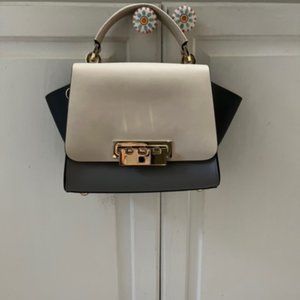 ZAC Zac Posen Eartha Top-Handle Crossbody - Color-Block (Cream/Storm/Navy)